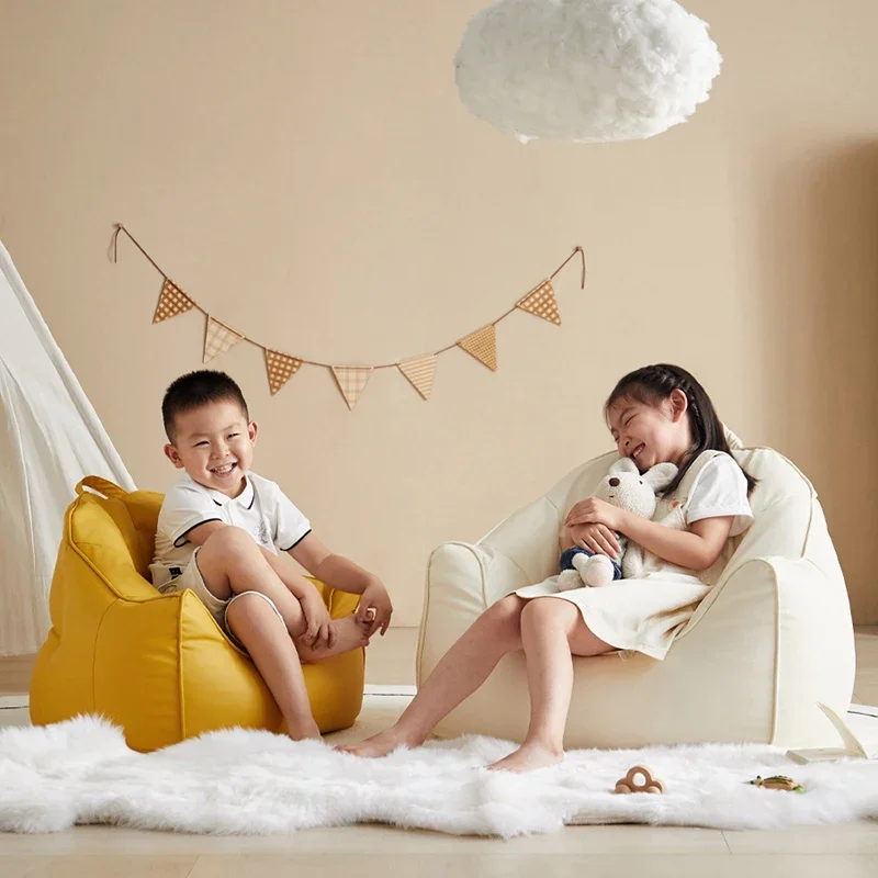 Strawberry Sofa Baby Sit Up Chairs Children's Armchair Kids Couch Infant Lounge Chair Frameless Sofas Child Kanapa Pouf Puff LT