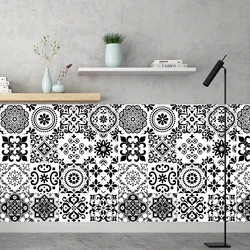 16pcs/set Waterpoof Wall Stickers Transfers Cover For Bathroom Furniture Stairs Kitchen Mural Self-adhesive Removable Wallpaper