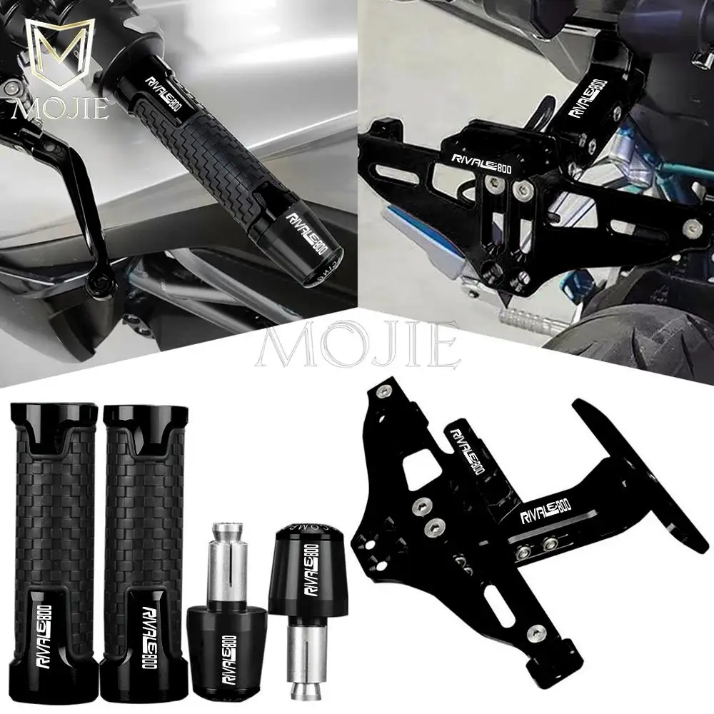 

License Plate Holder Bracket LED Lights Handlebar Grips Ends For MV AGUSTA Rivale800 RIVALE 800 EAS ABS 2013-2021 2022 2023 2024