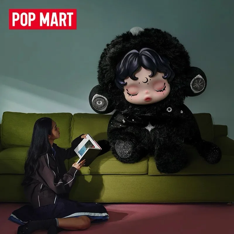 POPMART Skullpanda لقد وجدتني! سلسلة أفخم قلادة صندوق أعمى عمل الشكل دمية مولدي الكعك صندوق غامض المفاتيح قلادة هدية