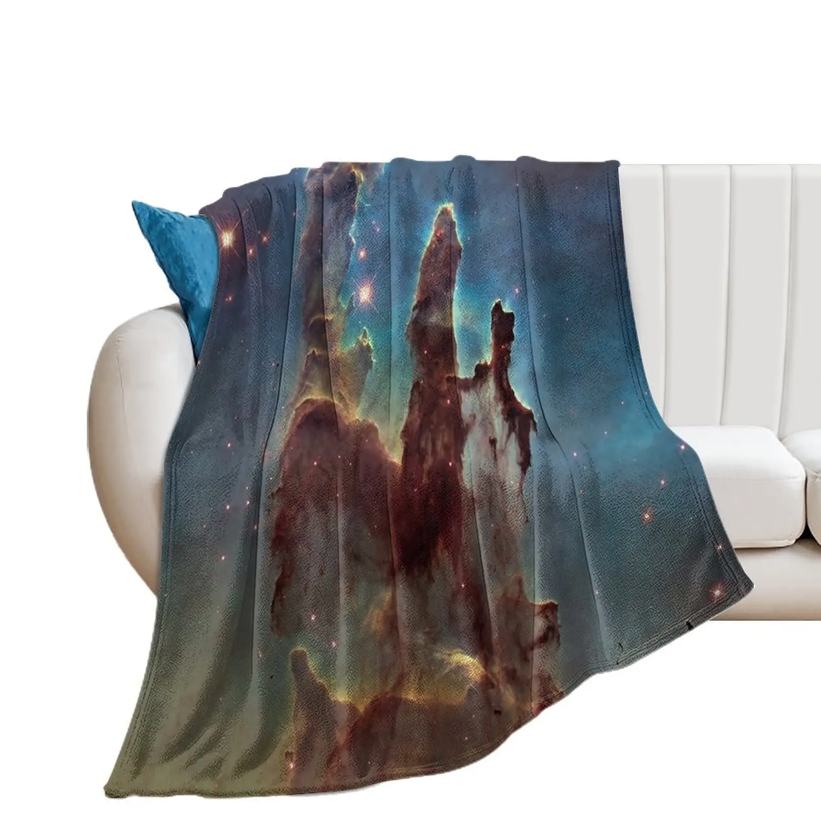 The Eagle Nebula - Stunning Space Image Throw Blanket Personalized Gift Single Blankets