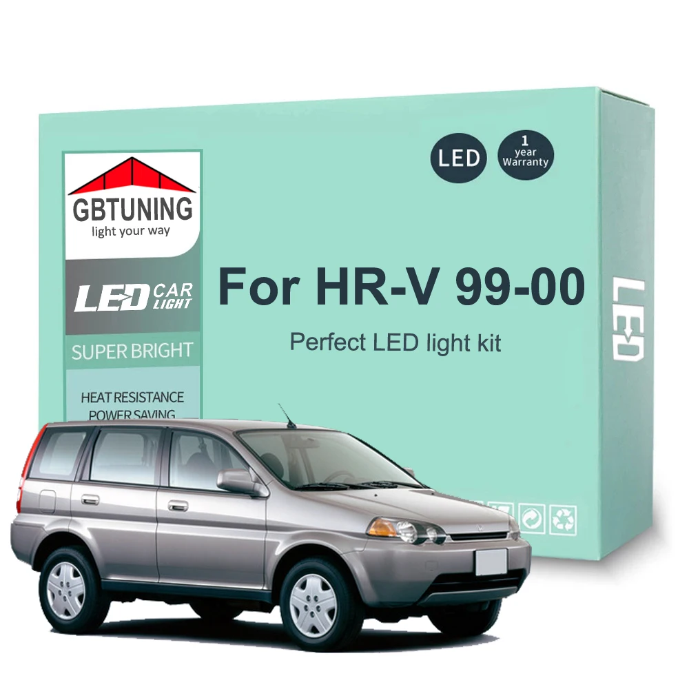 10Pcs Cars Accessories For Honda HR-V HRV 1999 2000 2001 2002 2003 2004 2005 2006 Canbus Dome ​Trunk LED Interior Light Bulb Kit