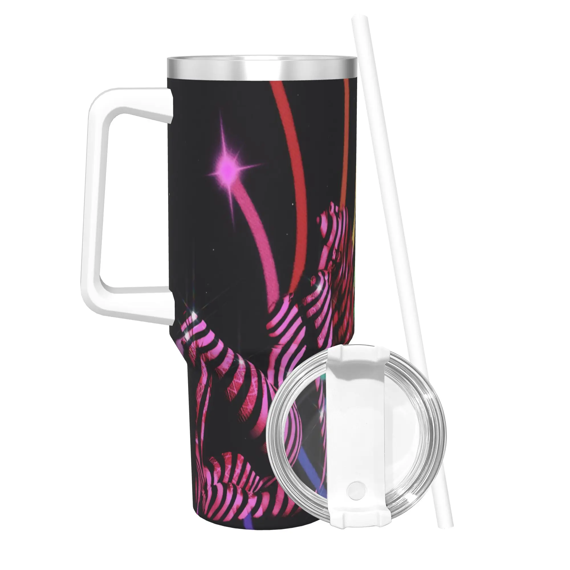 M-Madonnas Confessions II Tumbler With Straw  Stainless Steel Tumblers Cup Double Wall Vacuum Insulated for Cold Or Hot 40oz