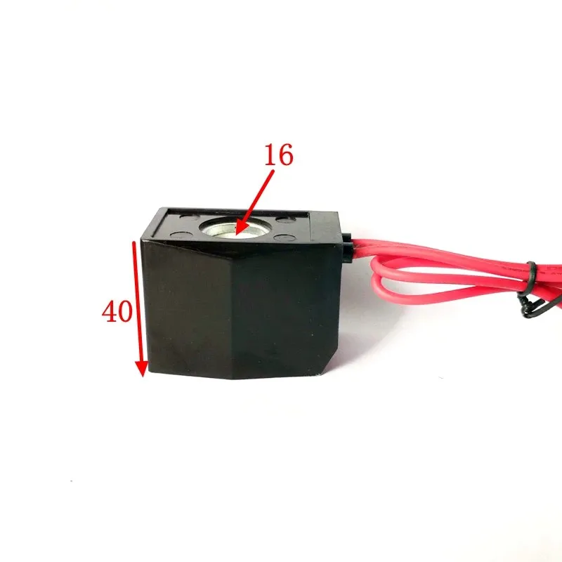 Wire Bonding Encapsulated Waterproof Coil AB410E Rlectromagnetic Water Valve Coil Inner Hole 16mm, Height 40mm, DC 24V, AC 220V