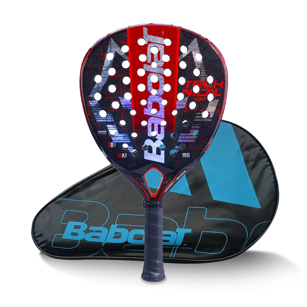 Babolat Beach Tennis Rackets Full Carbon Fiber Cage Beach Raqueta with Padel Racket Bag for Adults Training Universal Series