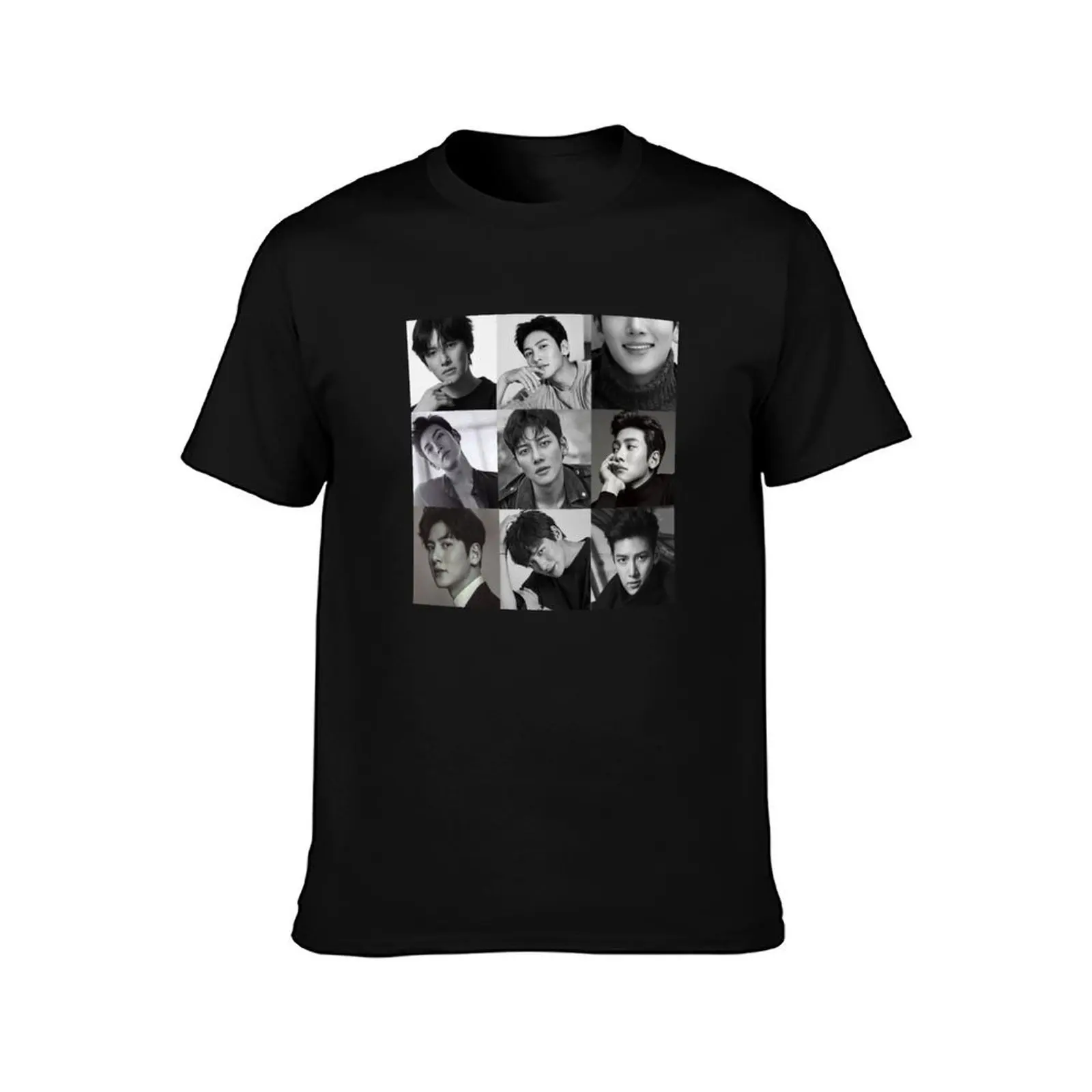 Ji Chang Wook Collage T-Shirt Plus Size Basic Short Sleeve Top T-Shirt