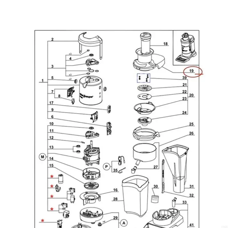 19QE Praktischer Safthersteller Toper Cover 39909 Top Cover für J80 J100 Modelle