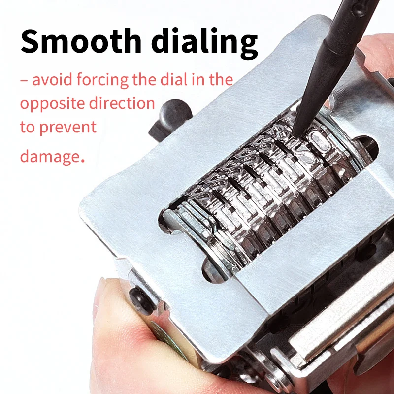 Numeratore automatico a 8 cifre SUNWOOD, timbro numerico in metallo per codifica ufficio e documenti, modello 8308