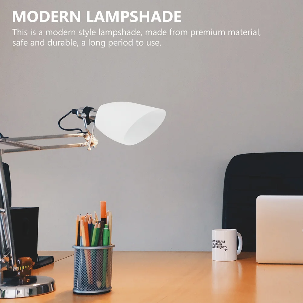 

2Pcs Plastic Lampshade Inclined Head Horseshoe Lamp Cover Warm Soft Light Lamp Accessory Table Wall Floor Use Plastic Lampshade