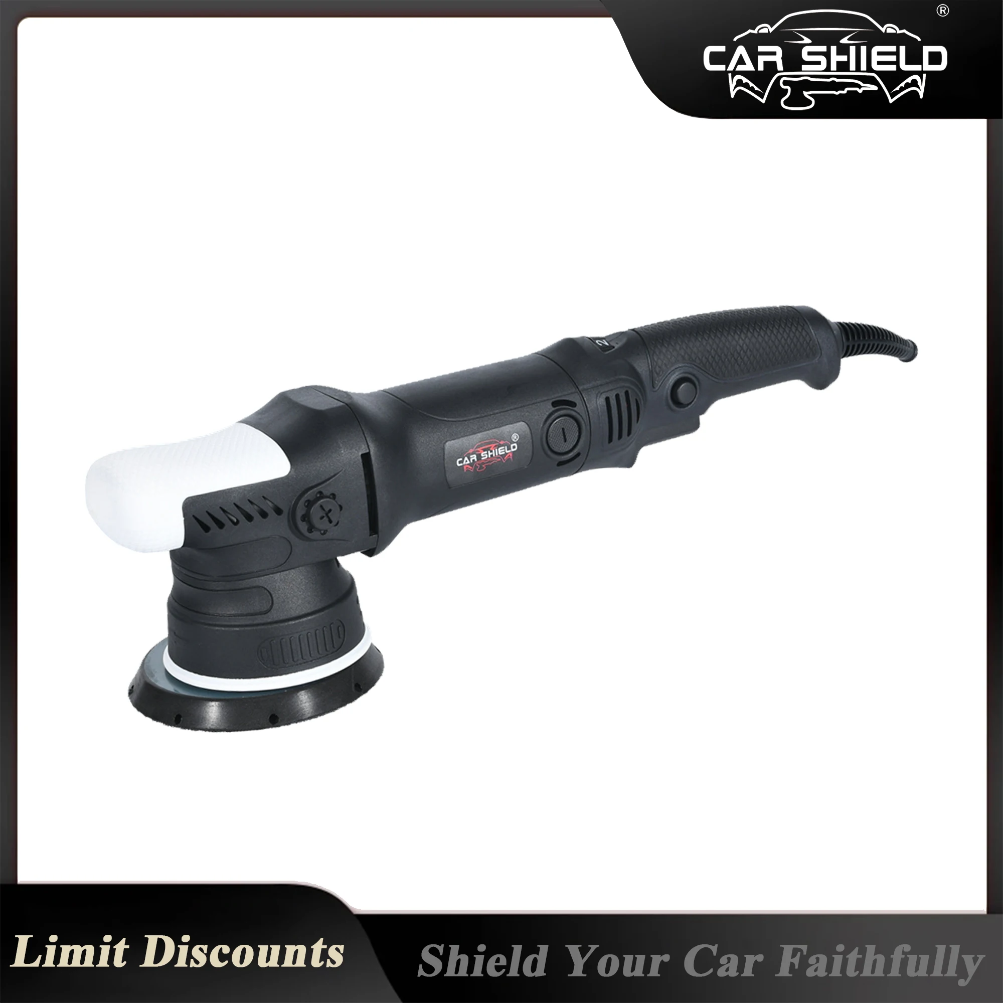 Car Shield 1000W Car Buffer Polisher 5inch 125mm Random Orbital  Polisher with 11 Variable Speed Vibration-Free