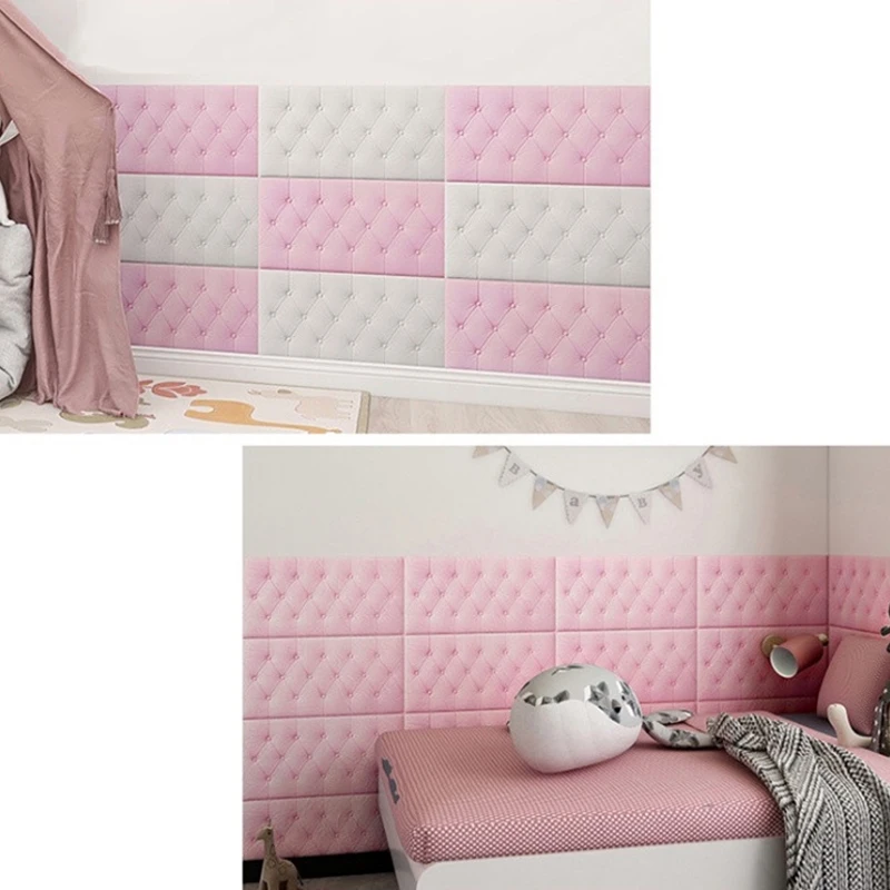 Hot Sale Anti-collision Foam Wallpaper Bedside Sticker Self-adhesive Soft Bag Children's Room 3D Three-dimensional Wall Sticker