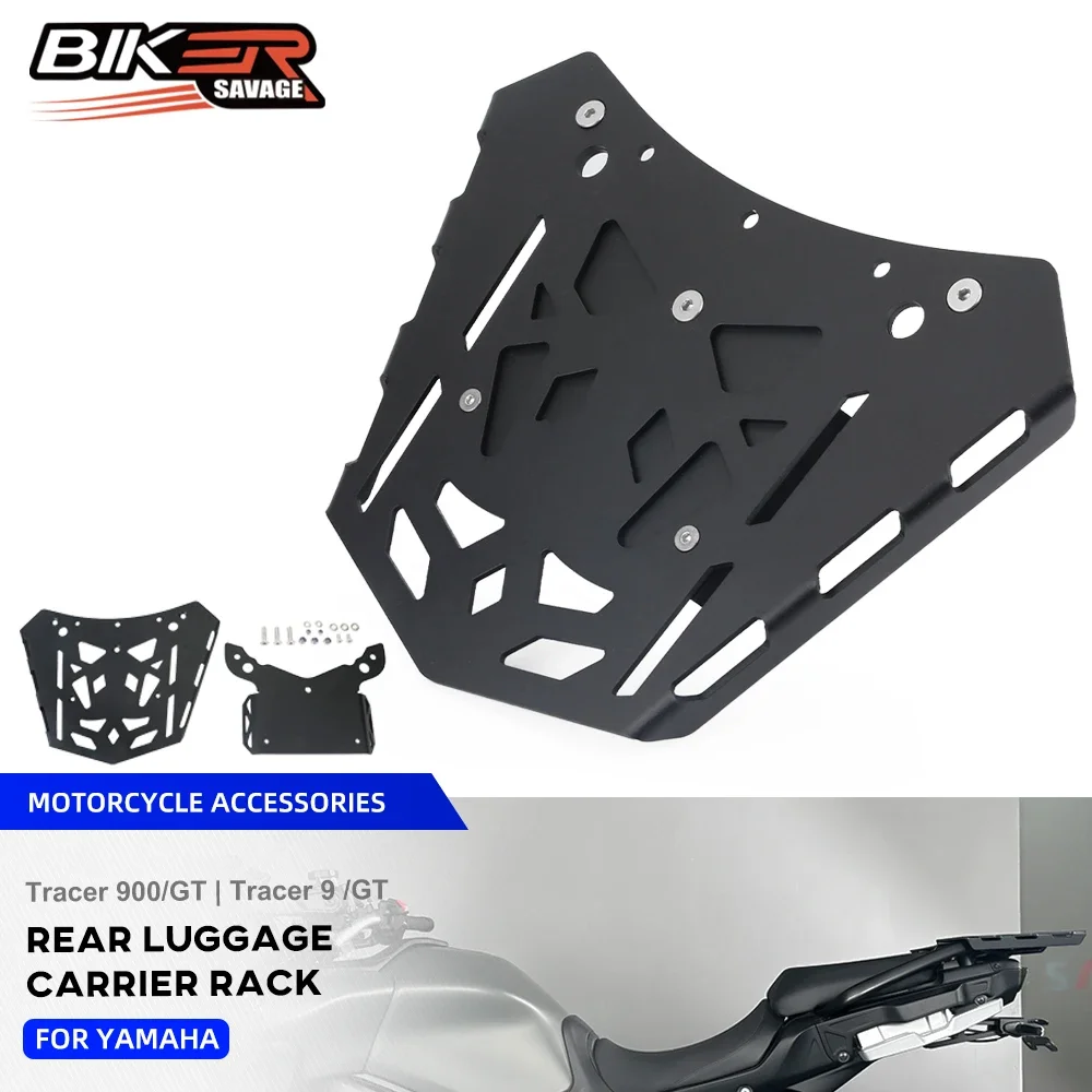 For Yamaha Tracer 9GT 9GT+Plus 2024 Rear Luggage Carrier Rack Motorcycle Tail Carrier Support Top Box Cargo Holder Shelf Bracket