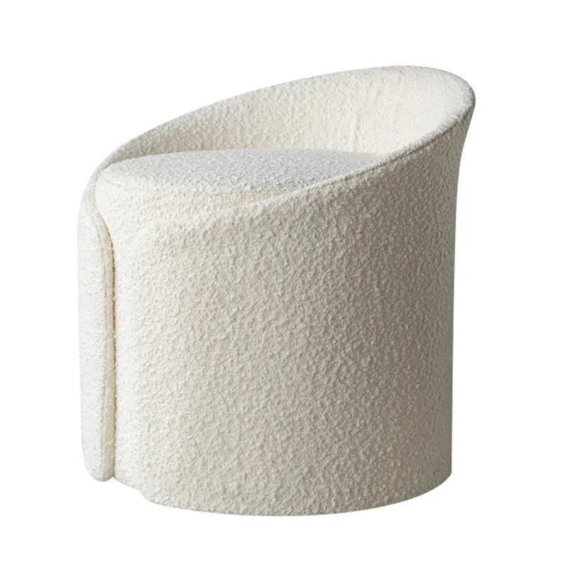 

Cream wind round stool household bedroom dressing stool living room sofa low stool