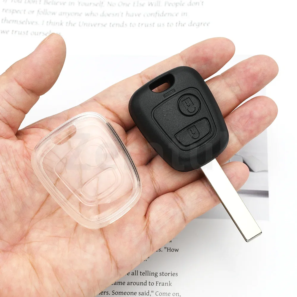 Black Transparent TPU Car Key Cover Protector for Citroen C1 C2 C3 C4 Xsara Picasso Peugeot 106 107 206 207 307 Toyota Aygo