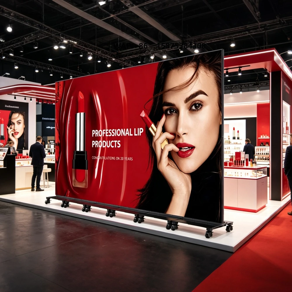 Canbest COB P0.9 Movable LED Poster Display Screen 4K Foldable Indoor 1200cd Ultra Thin Pantalla Led for Luxury Retail Store