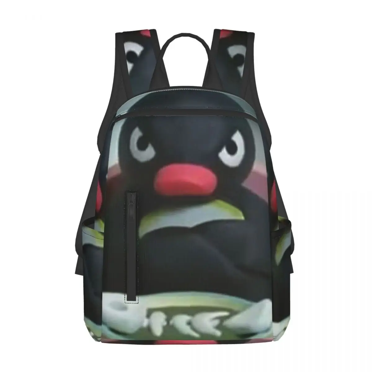 Pingu The Penguin Angry - Noot Noot Backpack Daypack Large Capacity Kids BookBag School Bag Shoulder Bags for Men Women