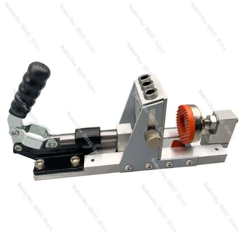 2nd Generation Woodworking Pocket Hole Jig, Oblique Hole Drilling Positioner With Step Drill Bit for Wood Workpieces