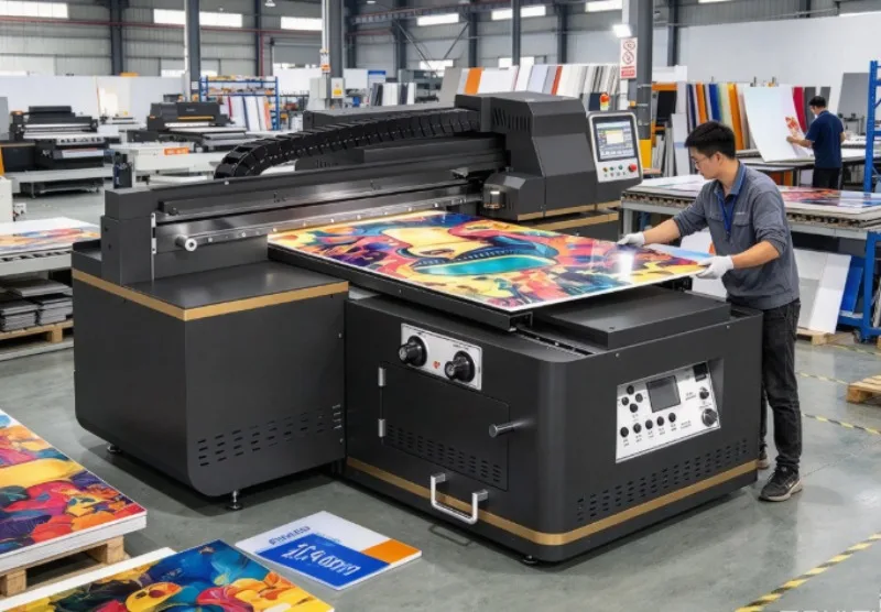 UV Inkjet Printer 6090 A1 UV DTF Machine CCD Vision Positioning I3200 Head For Custom Gift Label Printing