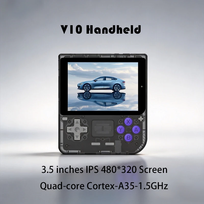 NUEVA Consola de Videojuegos Retro V10, Pantalla IPS de 3.5 Pulgadas, GBA Dot-To-Dot de Alta Definición 480*320, Regalos para Niños