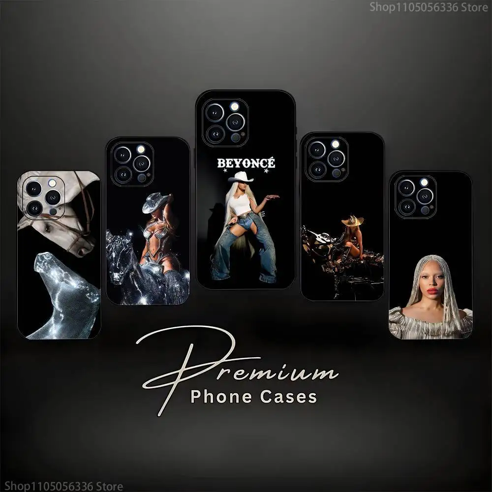 

Singer B-Beyonce Phone Case For iPhone 17,16,15,14,13,12,11 ,Pro Max,XS,X,XR,SE,Mini,8,7,Soft Silicone Black Cover