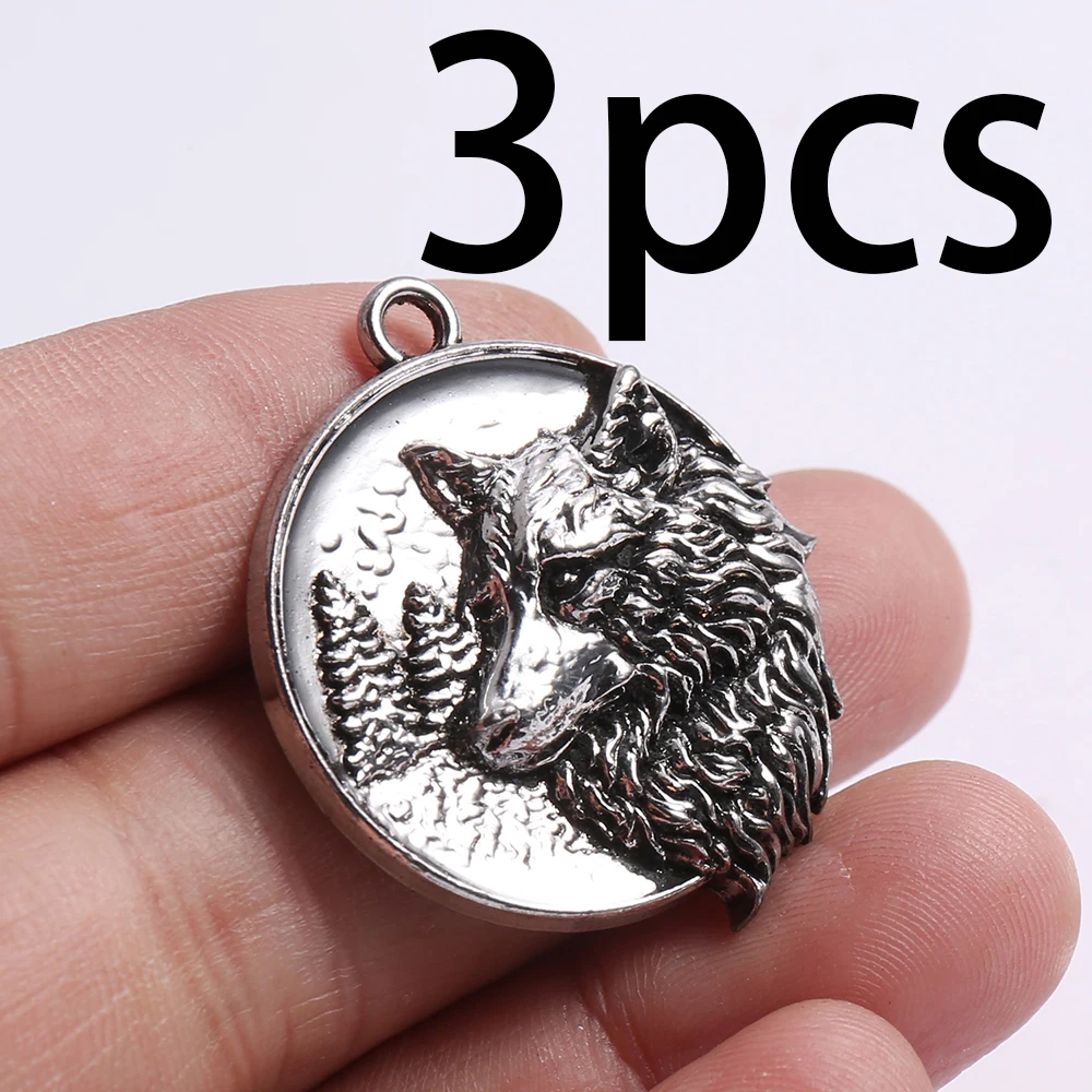 3 Embossed Round Pendants, Handmade Small Accessories with Clear Hair-Like Texture, Versatile Design, Suitable for DIY Bracelets, Necklaces, and Earrings, Universal Accessories for Handmade Jewelry Assembly