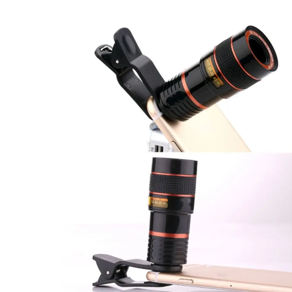 

8-кратное увеличение объектив камеры сотового телефона высокое увеличение регулируемое фокусное расстояние телескоп телеобъектив черный корпус