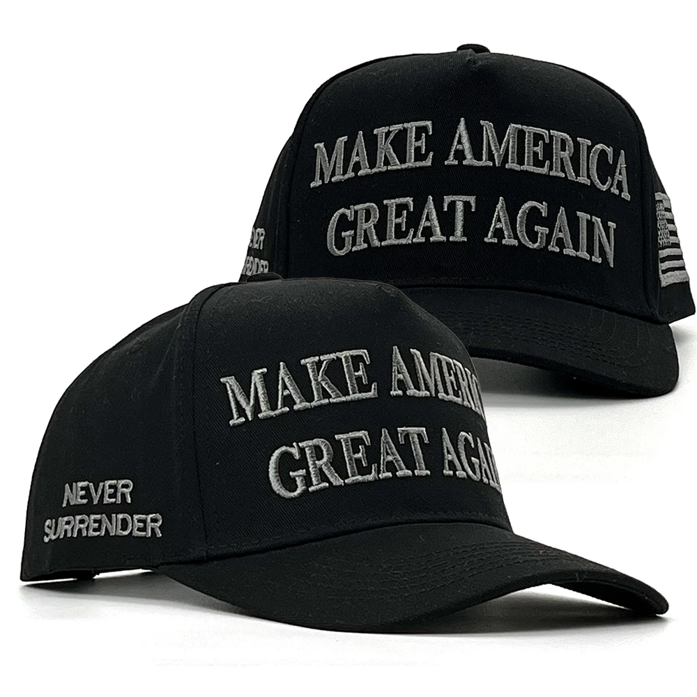 

Elon Musk Black MAGA Hat Donald Trump 45-47 Never Surrender Hat Trump 2024 Hats USA Flag MAKE AMERICA GREAT AGAIN Baseball Cap