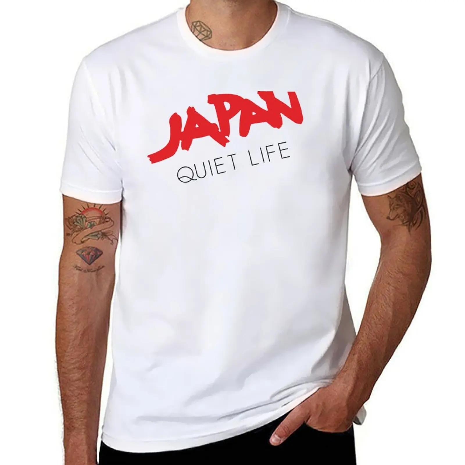 

Japan - 'Quiet Life' Logo T-Shirt t shirt man luxury t shirt for man T-Shirt