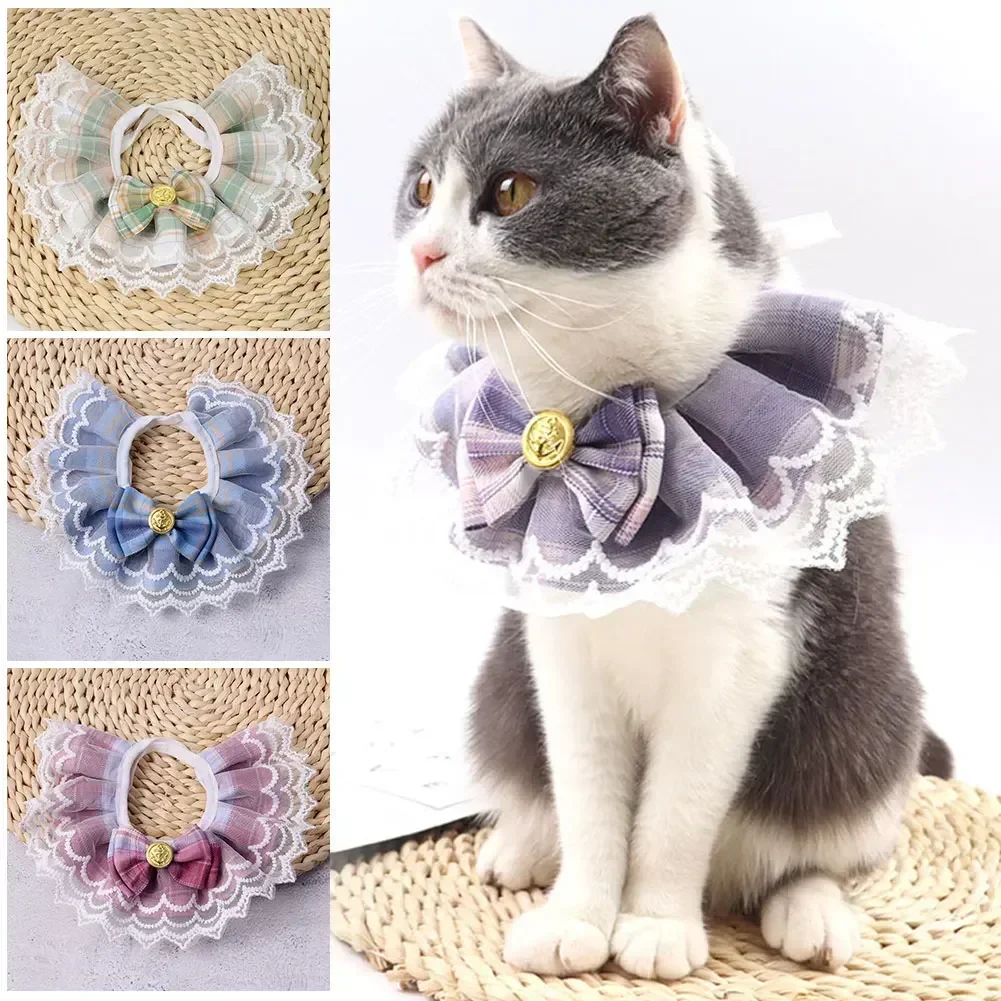 coleira-de-renda-com-laco-para-gato-e-cachorro-com-babador-ajustavel-acessorios-para-animais-de-estimacao-design-de-coracao-suprimentos-para-filhotes-e-pequenos-animais-3-pecas