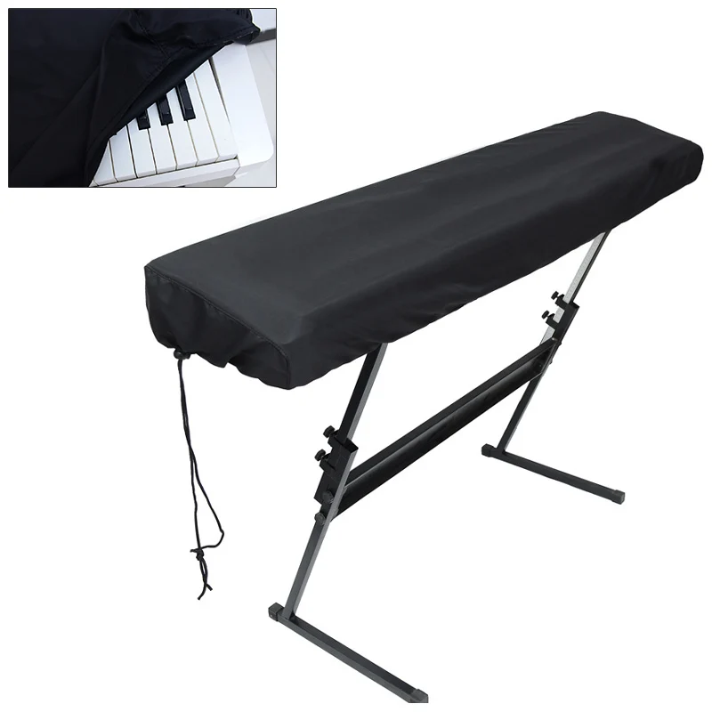 

Black 61 / 88 Keyboards Electronic Organ Dust Cloth Cover Piano Protect Bag with Shrink Rope