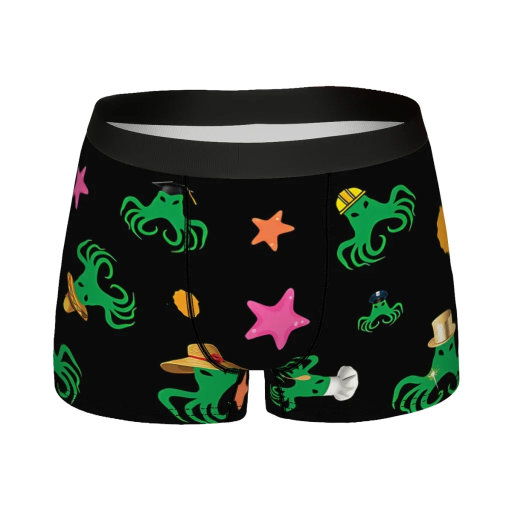 In Hats Cthulhu Underpants Homme Panties Male Underwear Sexy Shorts Boxer Briefs