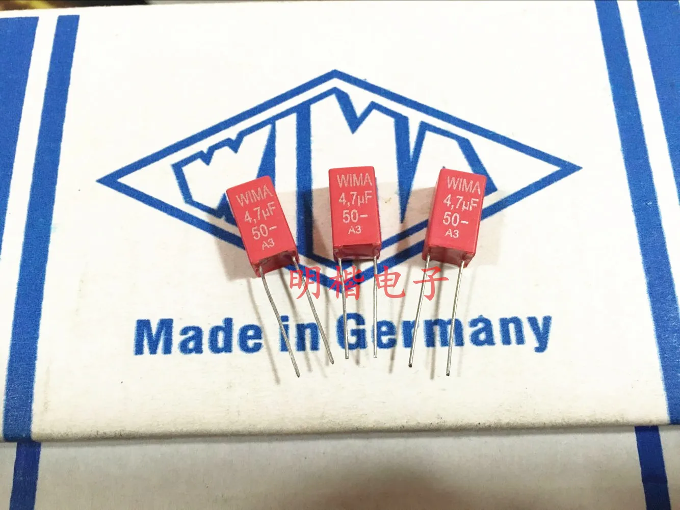 

2020 hot sale 10pcs/20pcs German Red WIMA MKS2 50V 4.7UF 475 4U7 50V P: 5mm Audio capacitor free shipping