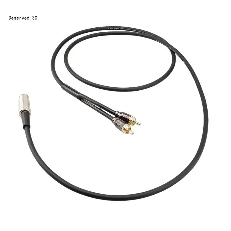 Quality Sound Cable 5Pin DIN to 2 Male Connectors DIN 5Pin to Adapter Cable for Enhances Stereo Connection