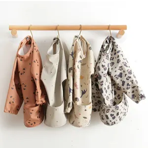 Children's feeding apron, long sleeve, baby pocket bib, full cover, children's whites, waterproof blouse, 1pc 8 Main Sales Bathing School - №7