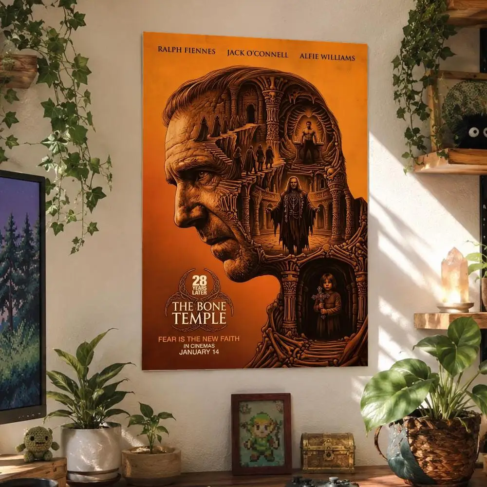 Movie Horror 28 Years Later Poster Wall Art Poster Waterproof PP Print Peel And Stick Removable Self Adhesive Home Decor