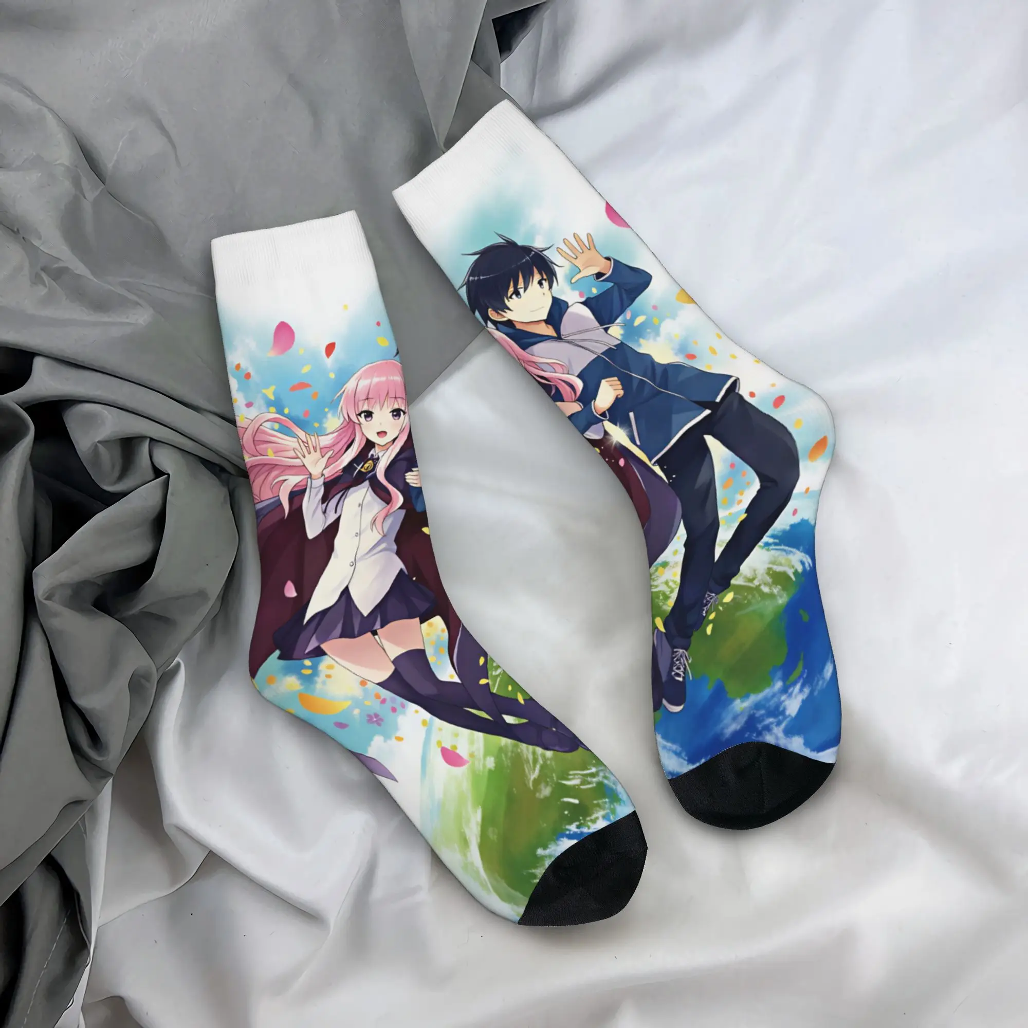 Funny Anime Z-Zero N-No T-Tsukaima Socks Men Women Warm 3D Printed Game Football Sports Socks