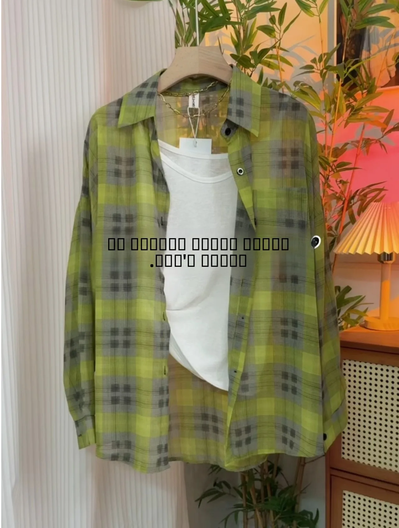 

Лето 2023, женский свободный крой Long Sve Ne Plaid irt, корейский модный универсальный утягивающий модный топ для поездок на работу