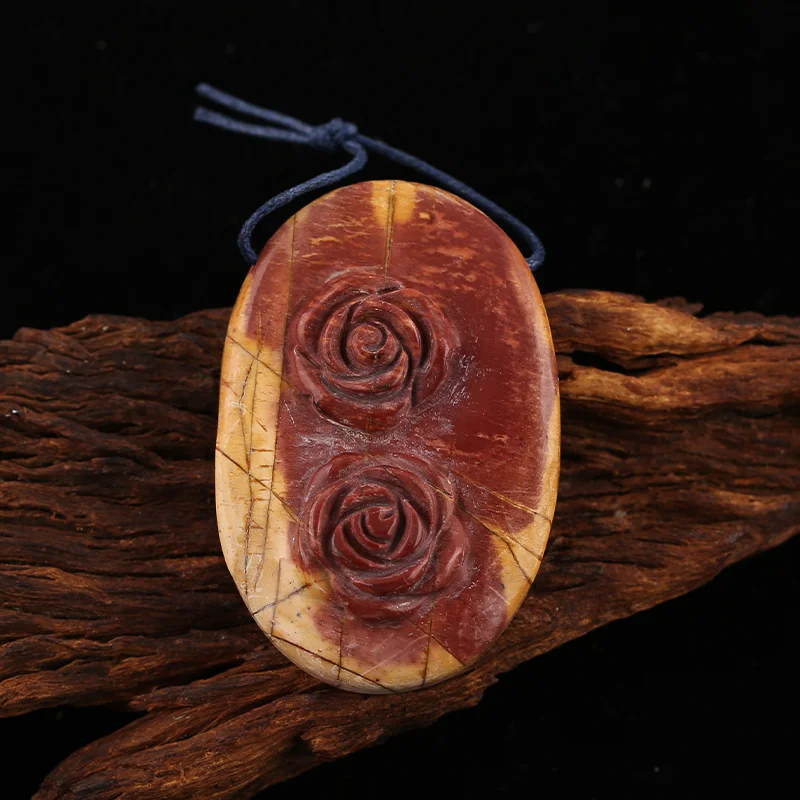 

B&F Handmade Multi-Color Picasso Jasper Pendants, Genuine Natural stones beads, Unique Stones for jewelry & DIY Earring Beads