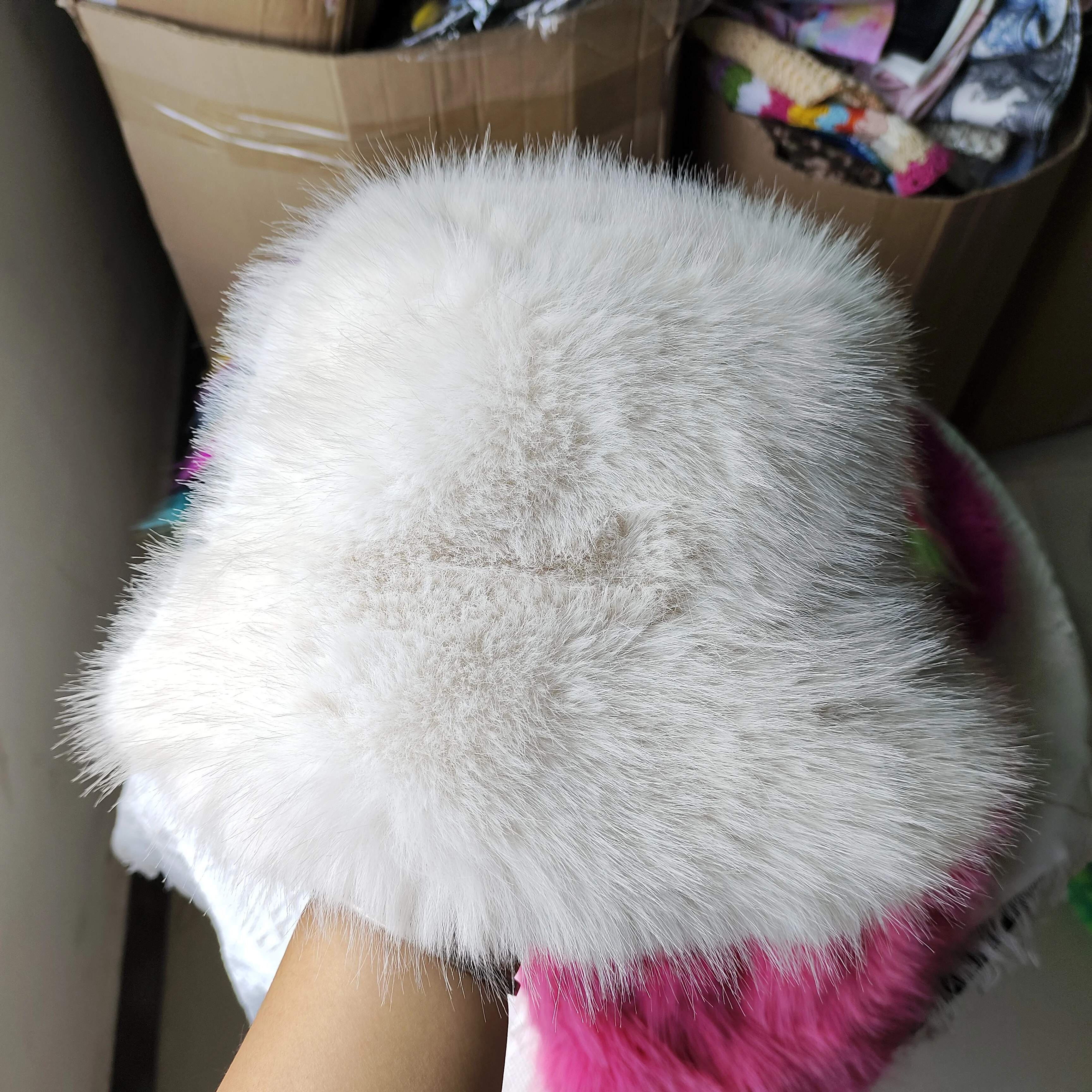 Faux Fur Hat Women\'s Elegant Autumn and Winter Fur Fisherman Hat Korean Senior Warm Bucket Hat 2023 шапка женская