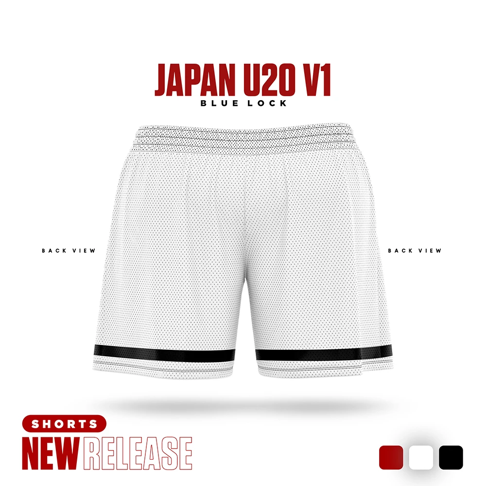 Blue Lock Japan U20 White Cartoon Anime Jersey Men Shorts Summer 2024 New Fashion Women Short Pants Sport Children Bottom