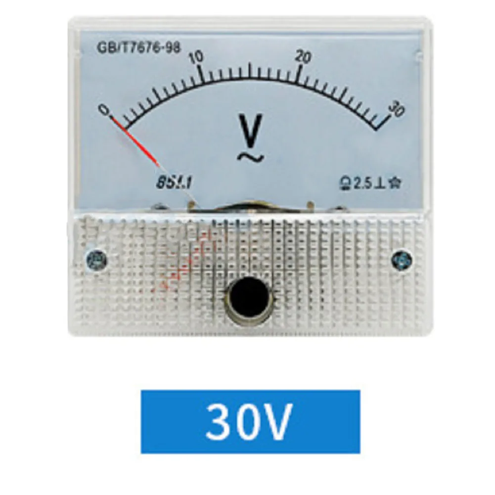 

85L1-V Pointer AC Voltmeter Analog Voltmeter Pointer Panel Meter Voltage Meter Screw Wiring, Fixed Vertical Installation, Simple