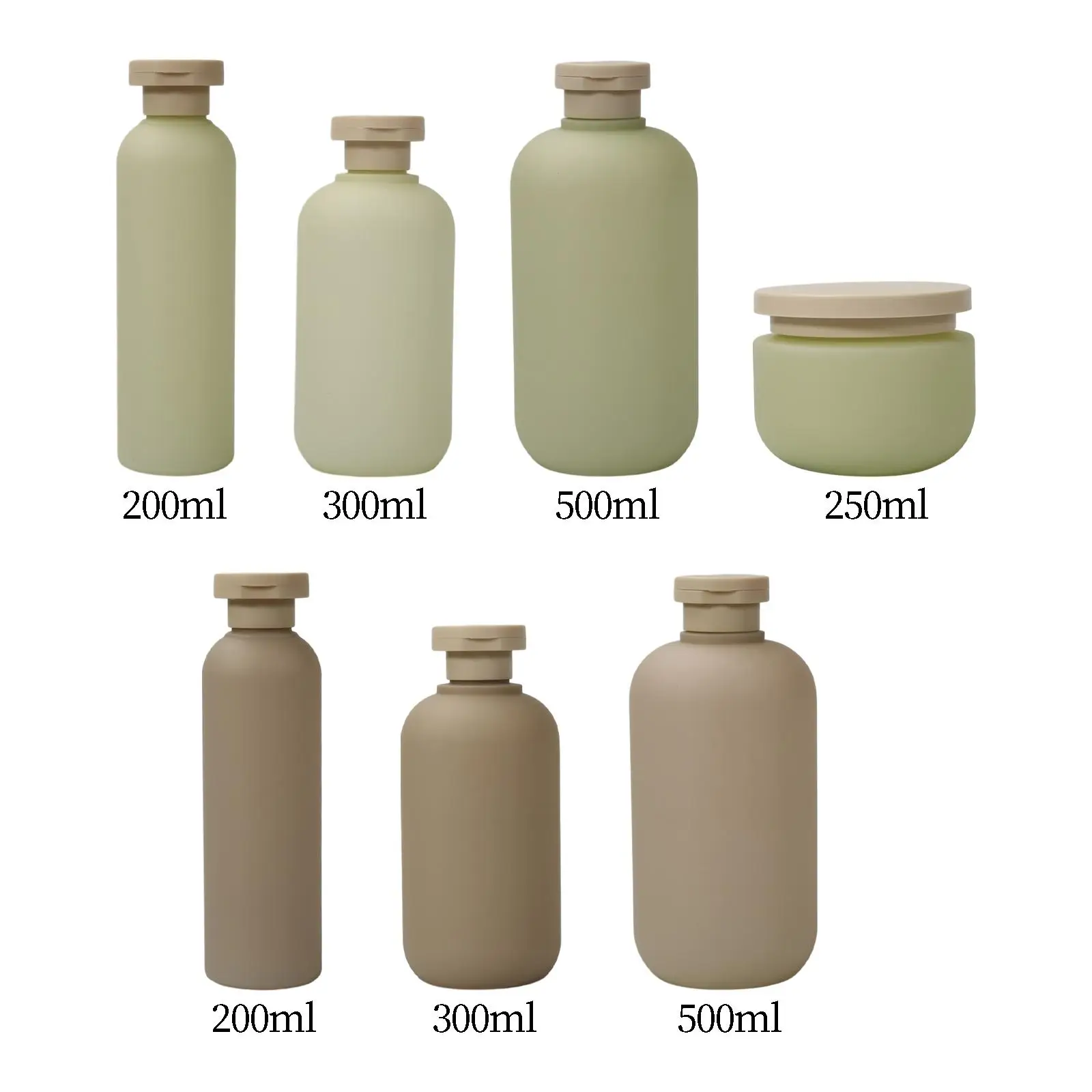 Flip Cap Shampoo Bottles Squeeze Bottles Refillable Travel Size Bottles for