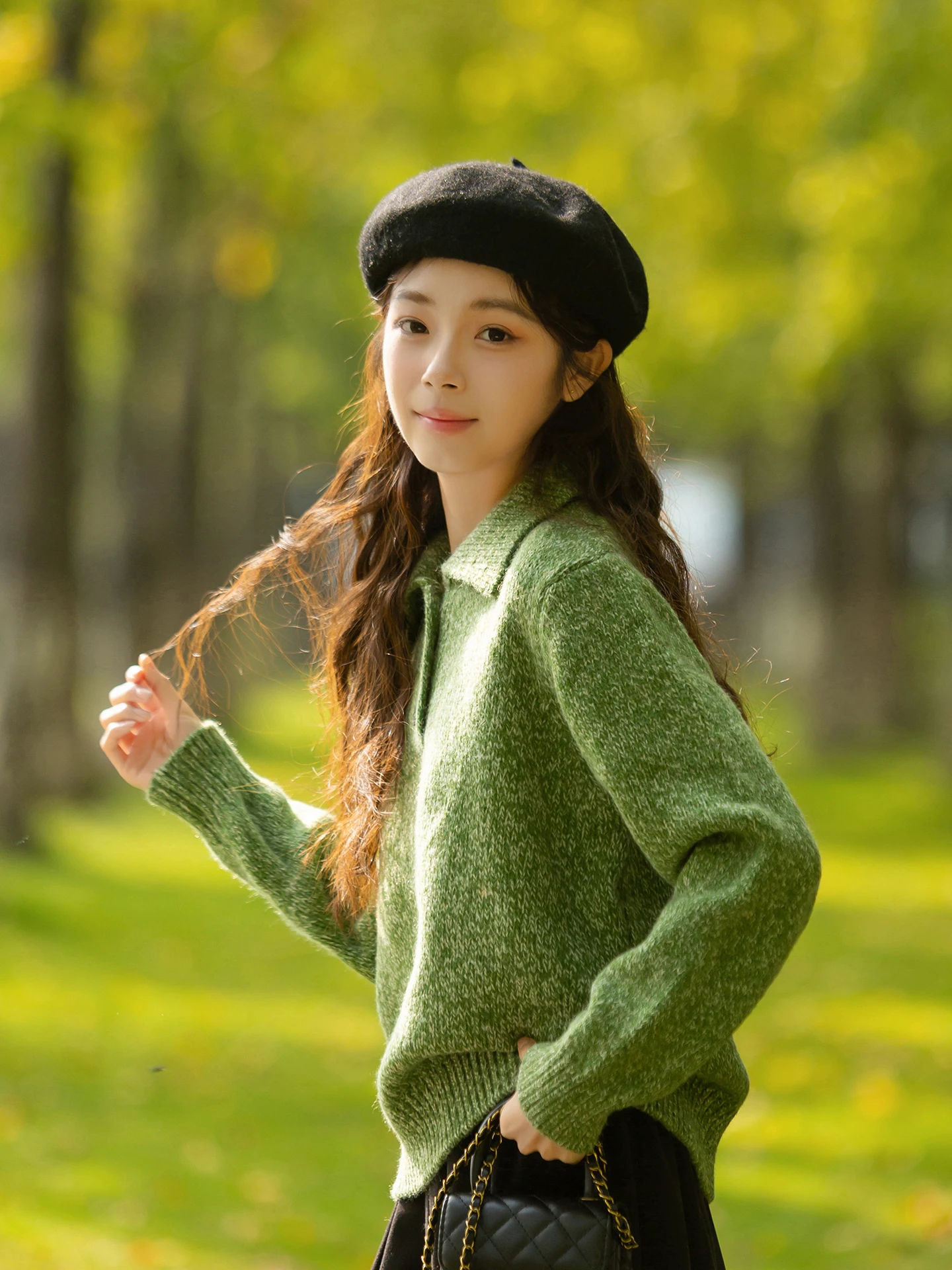 

een Ne Knitted Sweater Women's Casual Inner Wear Base irt Comfortable Soft Polyester Fiber Long Sve Regular Fit