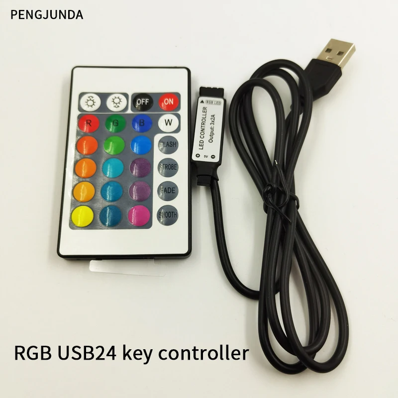 

Мини-пульт дистанционного управления RGB для светодиодной ленты, 5 в пост. Тока
