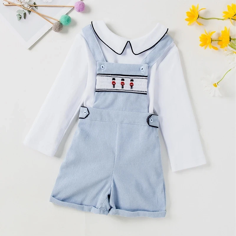 Boys Spanish Outfits Baby Clothes Infant Top And Bottom Set Baptism Gentelmene Children's Formal Suit Toddler Birthday Sets