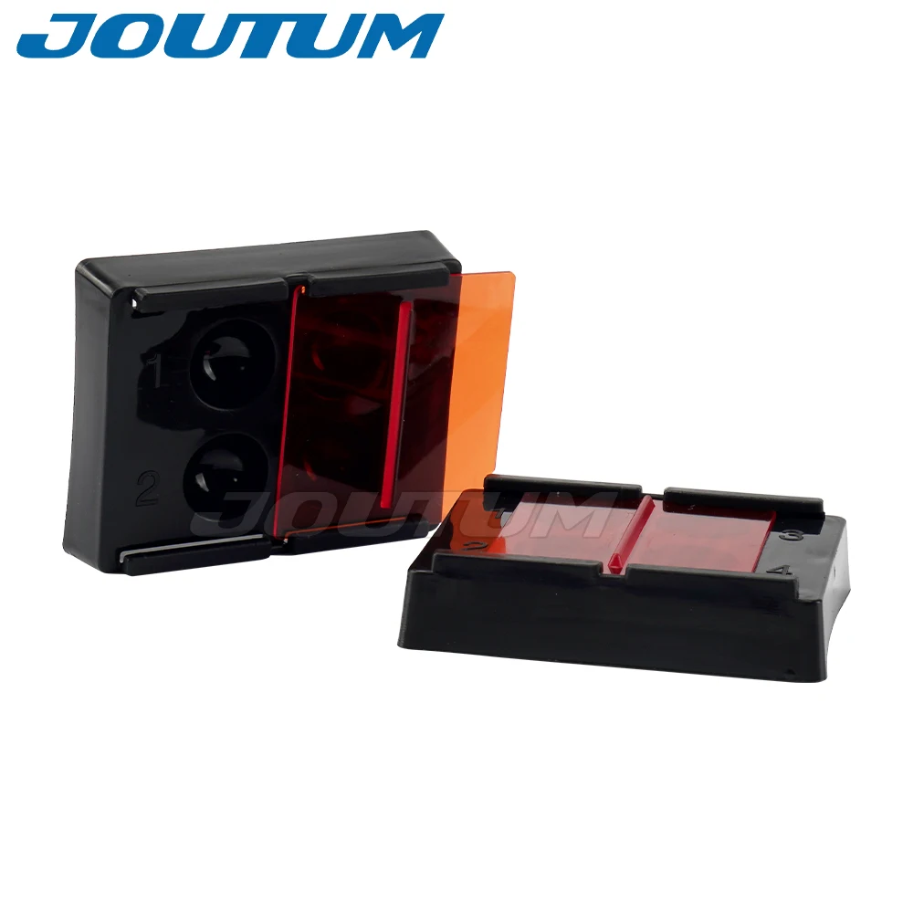 4 Holes Dental Mix Composite Shading Light Box with Cover Veneer Tooth Box Denture Teeth Patch Shading Light Storage Case