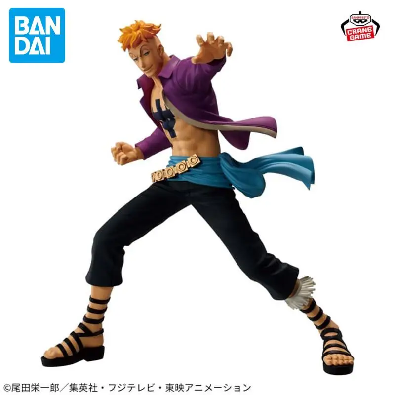 Oryginalna figurka Bandai Banpresto One Piece Battle Record Collection Marco PVC 14 cm, kolekcja anime, model, zabawka, prezent