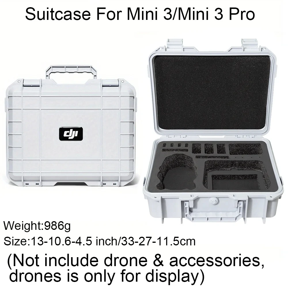 Voor DJI Mini 3 Case Explosieveilige Case Mini 3 Pro Tas Draagbare Waterdichte Doos Harde Shell Grote Capaciteit Accessoires Case