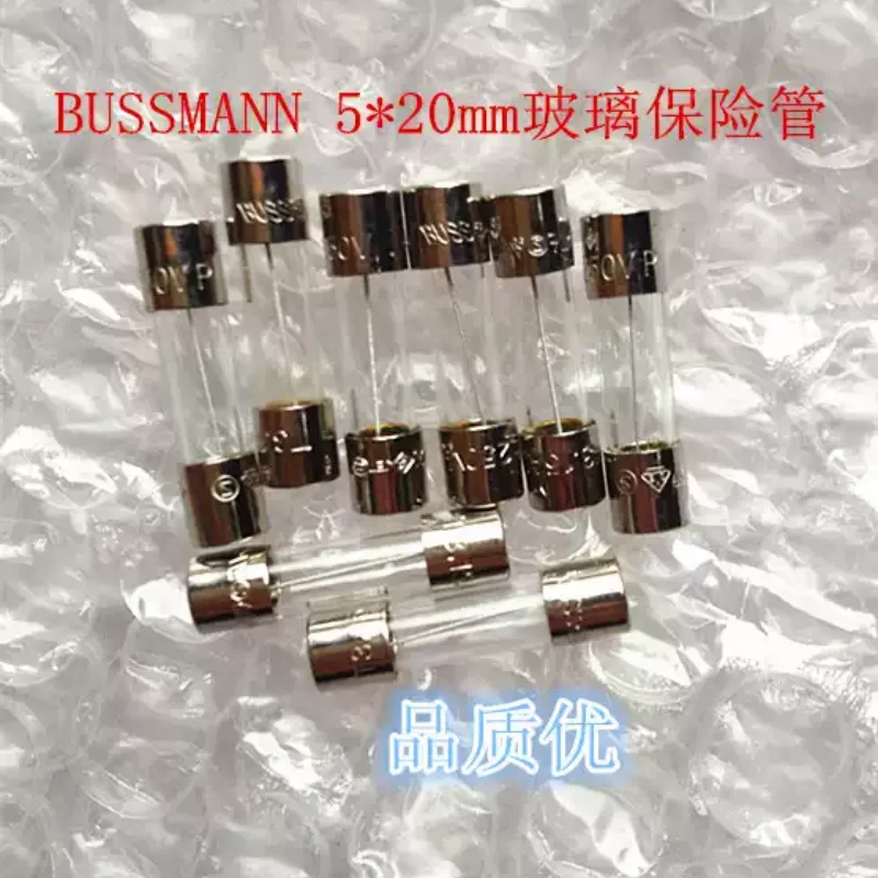 5-100PCS BUSS T1.6A 250V 5 * 20MM glass fuse fuse fuse slow melting BUSS