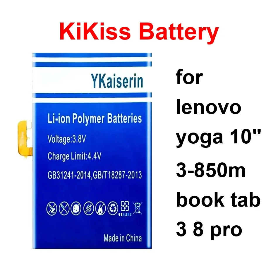 

Аккумулятор для планшета Lenovo Yoga 10 дюймов 3-850M Book Tab 3 8 Pro 4000-12000 мАч L13D2E31/L13C2E31 L15c2p31android L15D2K31